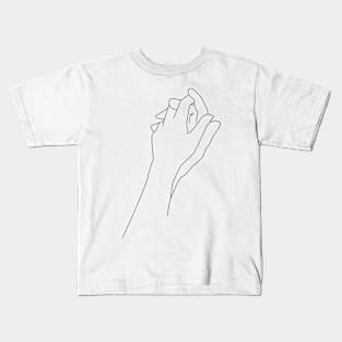 Minimalistic Linear Loving Hands Kids T-Shirt